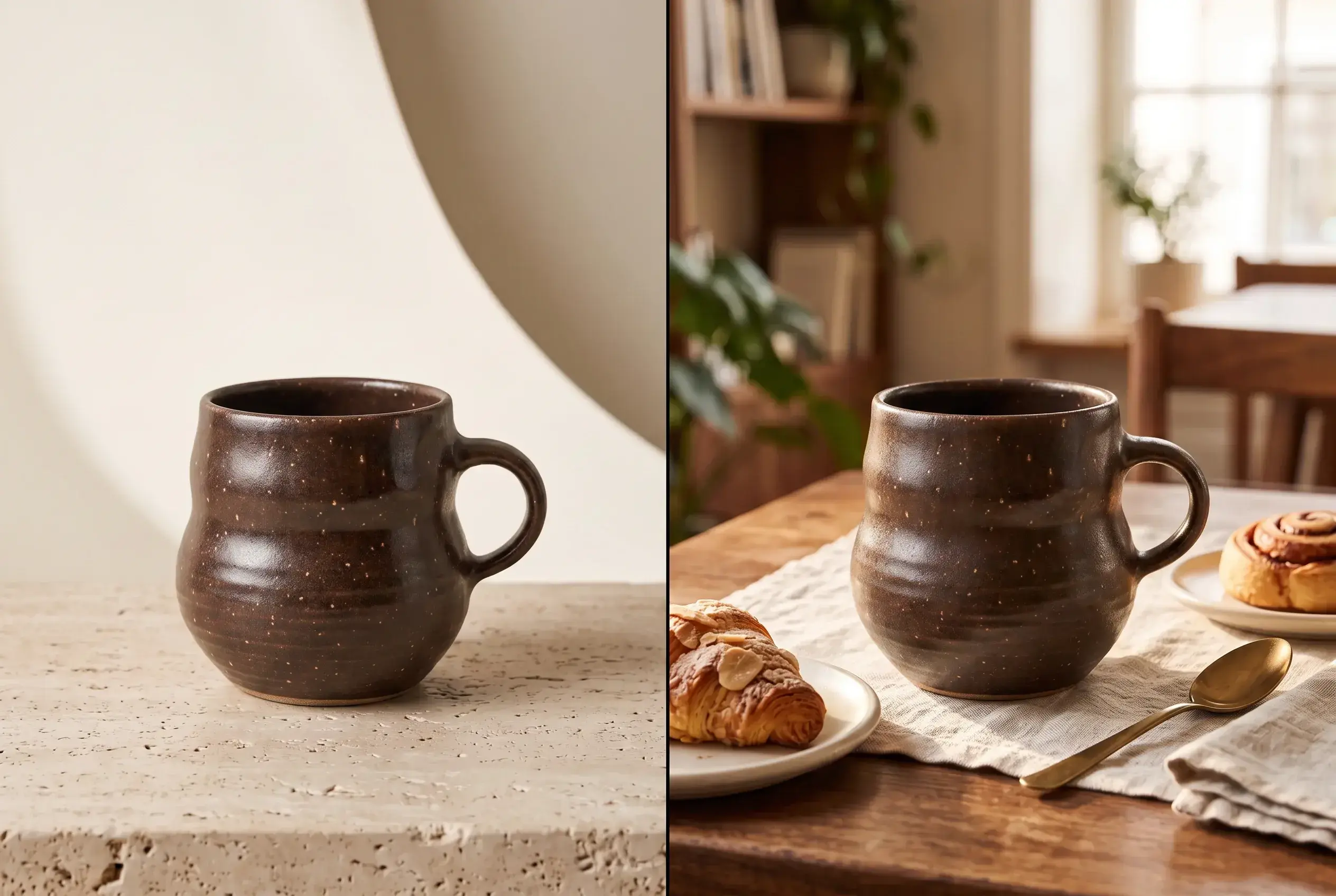Product shot with modified background and lighting
